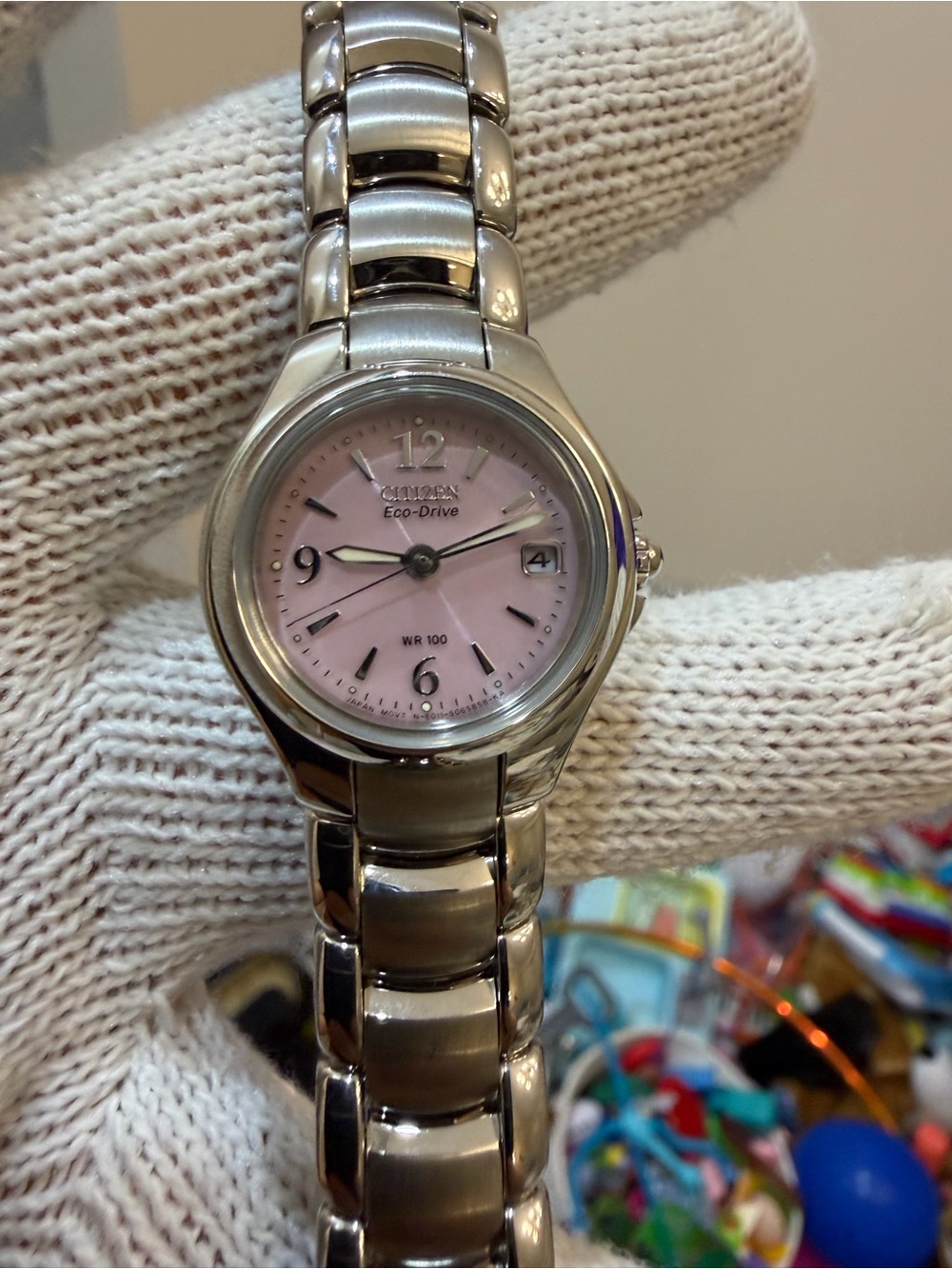 Citizen Eco-Drive Silhouette EW1170-51X Pink Dial Women's Watch Solar WR100